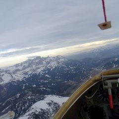 Flugwegposition um 16:14:38: Aufgenommen in der Nähe von Gemeinde Kundl, Österreich in 2836 Meter